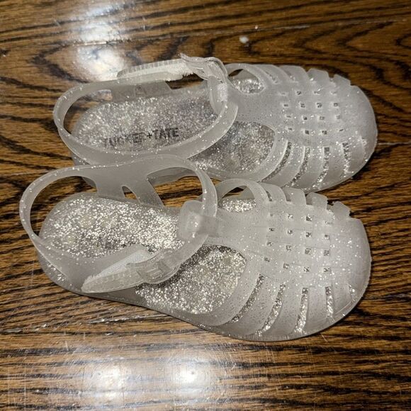 Tucker + Tate Purple & Clear Glitter Jelly with Adjustable Straps Sandal Bundle - Picture 2 of 10